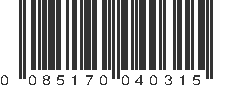 UPC 085170040315