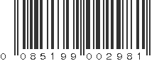 UPC 085199002981