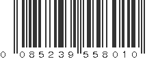 UPC 085239558010
