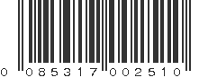 UPC 085317002510