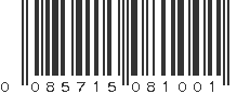 UPC 085715081001