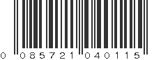 UPC 085721040115