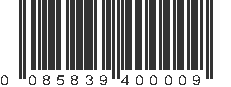 UPC 085839400009