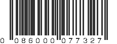 UPC 086000077327