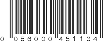 UPC 086000451134