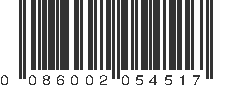 UPC 086002054517