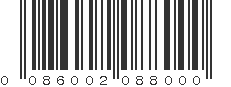 UPC 086002088000