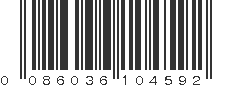 UPC 086036104592