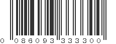 UPC 086093333300