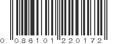 UPC 086101220172