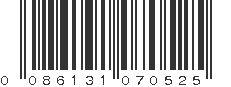 UPC 086131070525