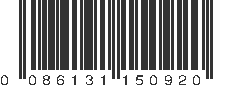 UPC 086131150920