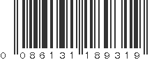 UPC 086131189319