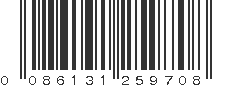 UPC 086131259708