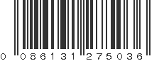 UPC 086131275036