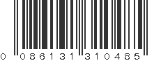 UPC 086131310485
