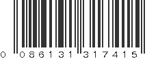 UPC 086131317415