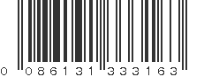 UPC 086131333163