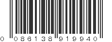 UPC 086138919940