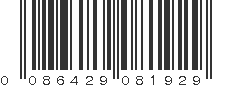 UPC 086429081929