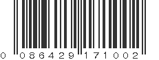UPC 086429171002