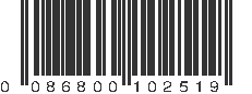 UPC 086800102519