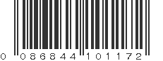 UPC 086844101172