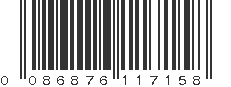UPC 086876117158