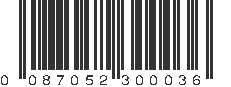 UPC 087052300036