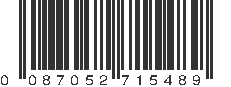 UPC 087052715489