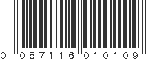 UPC 087116010109