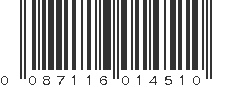 UPC 087116014510