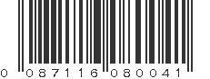 UPC 087116080041