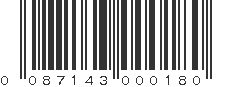 UPC 087143000180