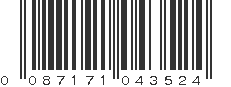 UPC 087171043524