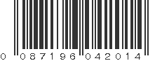 UPC 087196042014