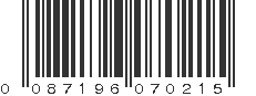UPC 087196070215