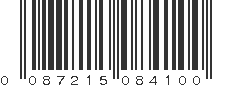 UPC 087215084100