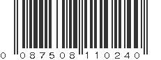 UPC 087508110240