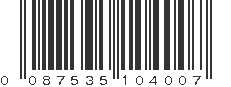 UPC 087535104007