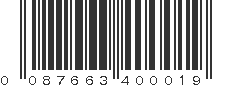 UPC 087663400019