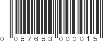 UPC 087683000015