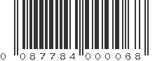 UPC 087784000068