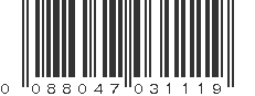 UPC 088047031119