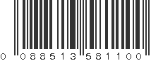 UPC 088513581100