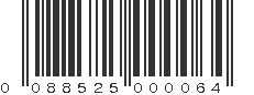 UPC 088525000064