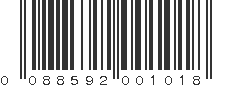 UPC 088592001018