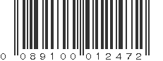 UPC 089100012472