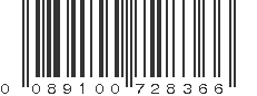 UPC 089100728366