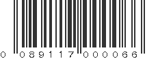 UPC 089117000066